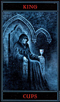 哥特塔罗 - The Gothic Tarot - 圣杯国王 - King Of Cups