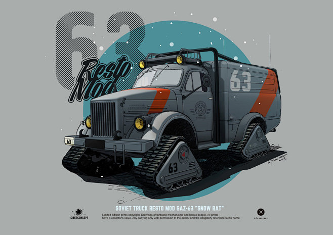 Soviet truck GAZ-63 ...