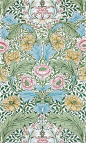 'Myrtle' textile design by William Morris, produced by Morris & Co in 1875