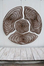 "Mandala "création pour l'orangerie de Ludwigsburg 2013 (2 m de diamètre): 
