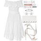 A fashion look from April 2016 featuring cotton dress, high heel shoes and hand bags. Browse and shop related looks.