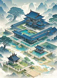 古风玄幻  无人  仙侠门派  绘画风追梦封面设计店铺  (358)