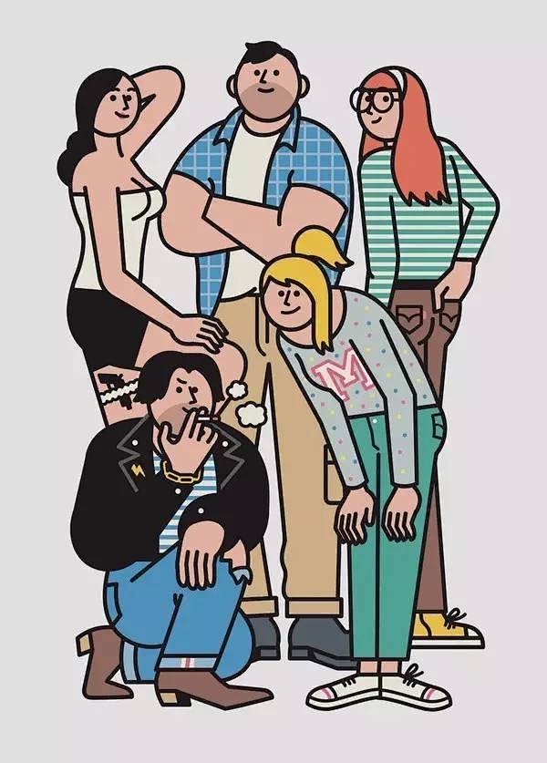 扁平化风格插画来自插画师raminiemi芬兰插画师raminiemi的作品基本上