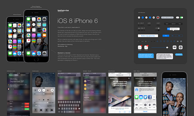 iOS 8 iPhone 6 GUI P...