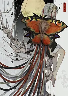 分享日本插画师 七原しえ一组飘逸的人物插画艺术设计！  #插画艺术作品# #绘画学习# ​​​​