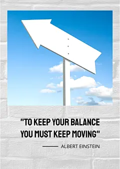 Minimal Pointing Arrow Motivational Inspirational Quotes Poster