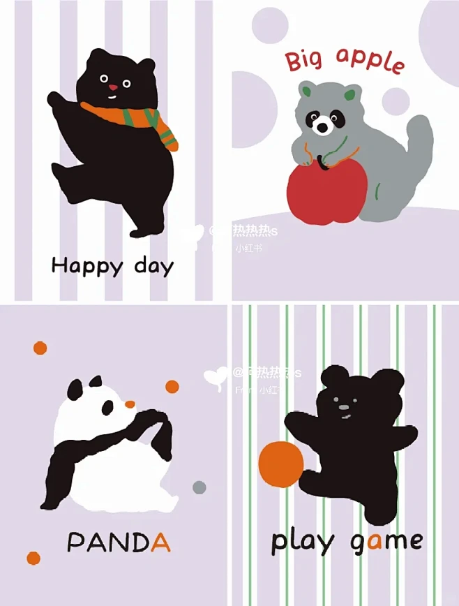 第❶❷❻期 童装图案｜黑白动物