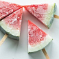 Frozen Watermelon Popsicles