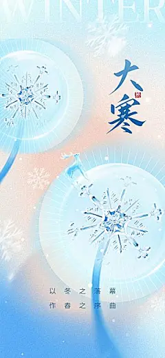 传统节气大寒海报模板