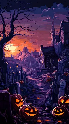 万圣节邪恶黑暗主题海报宣传背景模板通用模板 (14)