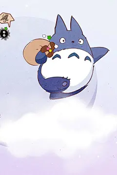 龙猫可爱卡通手机壁纸