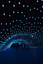 AEPioneer installs an immersive 80m-long light tunnel in tehran #luci #istallazioni