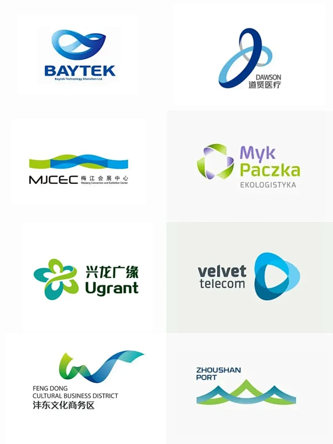 飘逸的造型 外轮廓流畅的logo分享