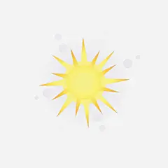 手绘黄色太阳光高清素材 设计图片 免费下载 页面网页 平面电商 创意素材 png素材