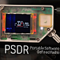 PortableSDR : The PSDR is a completely stand-alone (no computer needed), compact, Portable Software Defined Transceiver (hence the name, sorta). Originally designed for backpacking use by Ham Radio operators. It includes complete coverage up to about 30Mh