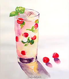 水彩插画 by 清晨Amelie - 原创设计作品 #小清新# #背景图# #壁纸#