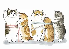 日本画师靠一组“社畜”猫咪插画爆红，网友：太真实了！ : 日本画师靠一组“社畜”猫咪插画爆红，网友：太真实了！,猫咪,社畜,插画,cosplay