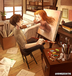 想流云采集到插画 人物