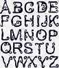 卷纹字母字体高清素材 26个英文字母 个性时尚字母 字体字母设计 英文字体样式 元素 免抠png 设计图片 免费下载 页面网页 平面电商 创意素材