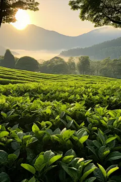 茶文化风光风景茶山茶园图片摄影图
