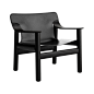 Bernard Lounge Chair Black by Hay