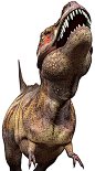 站立的恐龙模型高清图片