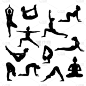瑜伽,黑色,人,平和,运动,体操,多样,肖像,生活方式,平衡