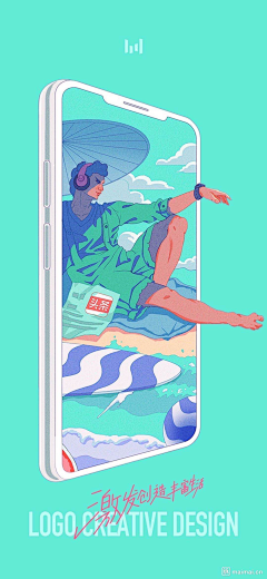 Monaye采集到品牌插画海报