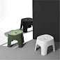 北欧简约家用塑料凳子矮凳加厚儿童板凳成人换鞋凳浴室防滑排排凳-tmall.com天猫