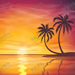 黄昏 【酷图网】黄昏美景,大海风景,海面风景,夕阳美景,日落风景,卡通风景,插画,矢量风景插画,自然风光,空间环境,矢量素材