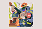 Fashion  flat ILLUSTRATION  instrument music musician Nature plants sound vector