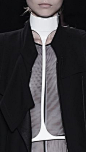 Sleek black jacket & white leather harness; fashion details // Ann…