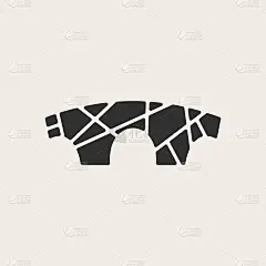 石桥潮复古矢量图标插图