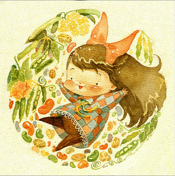 Lee Thu的水彩插画