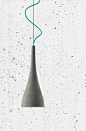 FLOS concrete pendant lamp inspired by Ocun bud.灯具设计，精彩设计资讯分享来自LOVE DESIGN人人设计小站