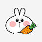 吃胡萝卜的兔子_新图网 https://ixintu.com 兔子 胡萝卜 卡通 动物 矢量图 装饰 png装饰 png图形
