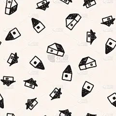 小的,房屋,小山羊,四方连续纹样,可爱的,农业,多功能车,汽车,云,希腊