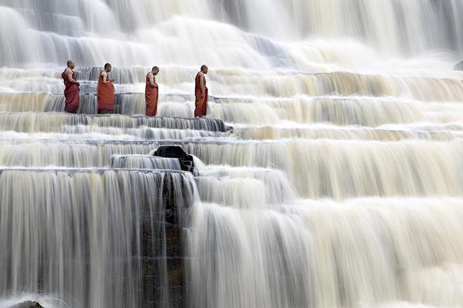 Pongour瀑布，越南