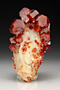 Vanadinite with Barite from Morocco