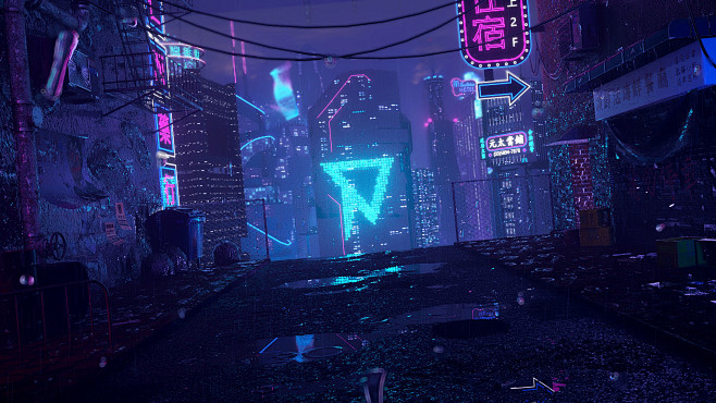 Cyberpunk Street, To...