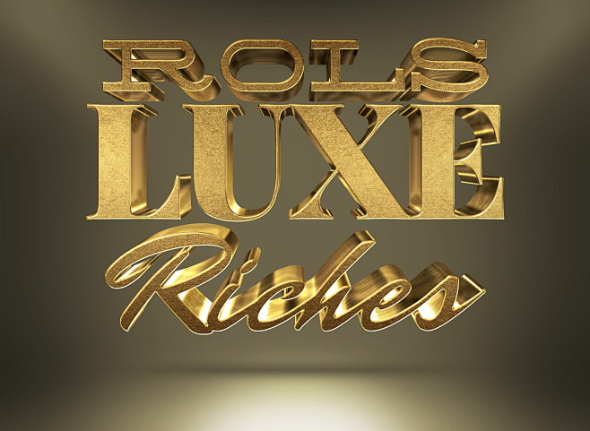 金属字体黄金字体金箔效果3d字体立体字c4dpsd设计素材海报字体文字