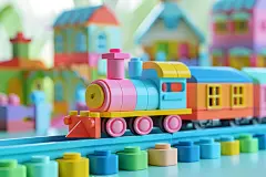 基础积木火车造型