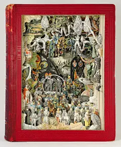 英国艺术家Alexander Korzer-Robinson:手工雕刻拼贴书|@CCI中国动漫插画










艺术家Alexander Korzer-Robinson通过手工雕刻，就像雕塑家在石头雕刻一样，用全新的方式重新演绎了古书所描述的故事，他将文字的部分去掉，只留下插图的部分，于是层次叠加的新的手工雕刻拼贴书就被创造出来