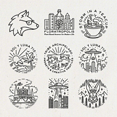 我会好好记住你采集到设计 logo 小图标