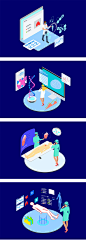 2.5D未来AI科技医疗AR科技VR技术人体NDA检测数据插画AI格式素材-淘宝网