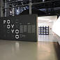 POVO Exhibition Design - Fantastic use of light/dark contrast to create an inviting exhibition title wall.