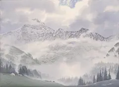 写意人生——这些年画过的水彩雪景纯艺术绘画黄有维水彩 - 原创作品 -   (12)