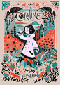 Coraline Neil Gaiman Book Cover Illustration - #Book #Coraline #Cover #Gaiman #illustration #Neil
