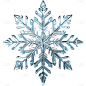 冬季冬天通用3D立体透明雪花元素贴纸