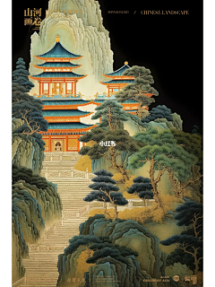 ruguohua采集到新中式山水